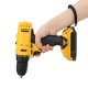 21V 520N.m Electric Drill Cordless Rechargeable Screwdriver Hammer Drill Set w/ Battery