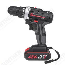 42V Rechargeable Electric Drill Household Impact Drill Electric Screwdriver Cordless Li-ion Drill Driver With LED light 42V Rechargeable Electric Drill Household Impact Drill Electric Screwdriver Cordless Li-ion Drill Driver With LED light
