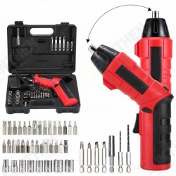 48PCS 4.8V Cordless Electric Screwdriver Rechargeable Power Household DIY Power Tool 48PCS 4.8V Cordless Electric Screwdriver Rechargeable Power Household DIY Power Tool