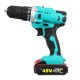 48vf 3 In 1 Multifunctional Cordless Drill Electric Torque Wrench Screwdriver Drill 3/8-Inch Chuck Cordless Impact Drill
