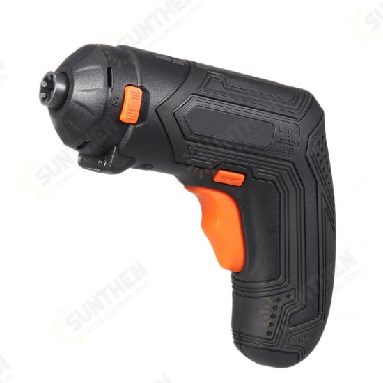 4V Cordless Electric Screwdriver Household USB Rechargeable Electric Drill Driver W/ LED Light