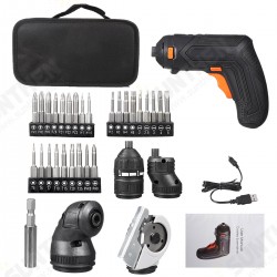 4V Cordless Electric Screwdriver Household USB Rechargeable Electric Drill Driver W/ LED Light 4V Cordless Electric Screwdriver Household USB Rechargeable Electric Drill Driver W/ LED Light