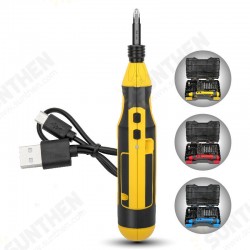 4V Mini Electric Screwdriver Set Lithium Battery USB Rechargeable Screwdriver Bit Set 1/4 Torque Power Cordless Drill with Accessories 4V Mini Electric Screwdriver Set Lithium Battery USB Rechargeable Screwdriver Bit Set 1/4 Torque Power Cordless Drill with Accessories