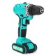 68FV Household Lithium Electric Screwdriver 2 Speed Impact Power Drills Rechargeable Drill Driver W/ 1 Li-ion Batteries