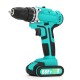 68FV Household Lithium Electric Screwdriver 2 Speed Impact Power Drills Rechargeable Drill Driver W/ 1 Li-ion Batteries