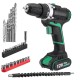 AC100-240V Electric Screwdriver Cordless Power Drill Tools Dual Speed/ Impact With Accessories