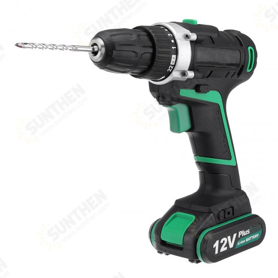 AC100-240V Electric Screwdriver Cordless Power Drill Tools Dual Speed/ Impact With Accessories