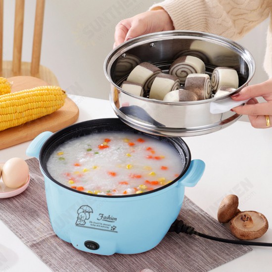 1.5L/3.0L Electric Cooking Non-stick Pan 800W/1000W Mini Electric Cooker With Lid 220V