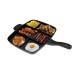 5 in 1 Multi Section Fryer Frying Pan Non Stick Grill Oven BBQ Induction Plate