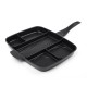 5 in 1 Multi Section Fryer Frying Pan Non Stick Grill Oven BBQ Induction Plate