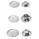 Stainless Steel Household Steamed Bun Steamer Folding Fruit Basket For Steaming Vegetables Hotel Egg Steamer Retractable Steaming Tray