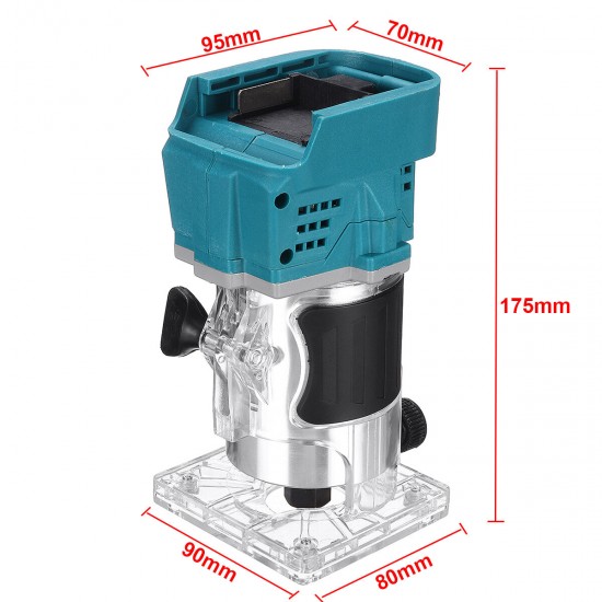 1000W 35000RPM Electric Hand Trimmer Woodworking Wood Milling Machine Without Battery For Makita Battery