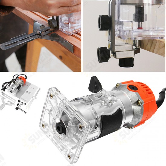 110V/220V 1200W 6.35mm Wood Laminate Palm Router Electric Hand Trimmer Edge Joiners Woodworking Tool