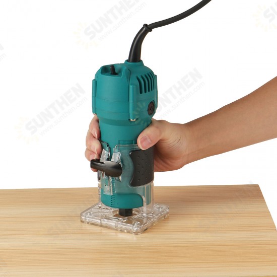 110V/220V 30000RPM Electric Hand Trimmer Router 6.35mm Wood Laminator Palm Joiners Working Cutting Tool