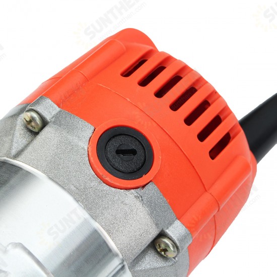 110V/220V 680W Trim Router Edge Woodworking Wood Clean Cuts Power Tool Set 33000RPM with Box