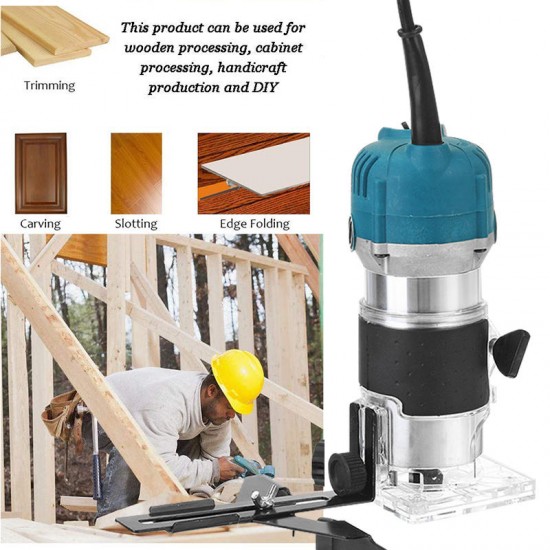 220V 3000W Electric Hand Trimmer Woodworking Palm Router Laminate Trimmer