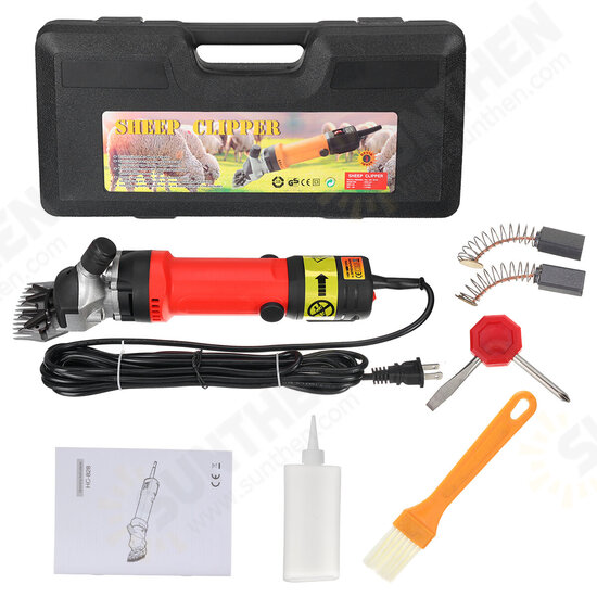 380W Electric Sheep Shears Shearing Animal Clippers Farm Livestock Wool Carding Tool