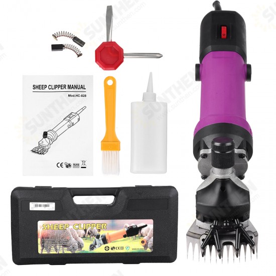 6 Speed Electric Sheep Shears Clipper Shearing Machine or Shaving Fur Goat Wool Clipper Shears Cutter Scissor 13 Tooth