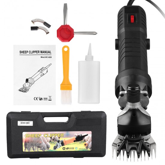690W Electric Sheep Clipper Trimmer Portable 6 Speeds Pet Wool Shears Scissors