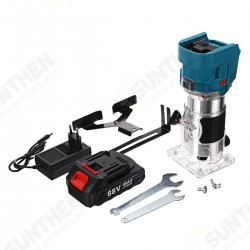 88VF 6 Speed Regulated Brushless Cordless Handheld Electric Trimmer Woodworking Engraving Slotting Trimming Carving Router 88VF 6 Speed Regulated Brushless Cordless Handheld Electric Trimmer Woodworking Engraving Slotting Trimming Carving Router
