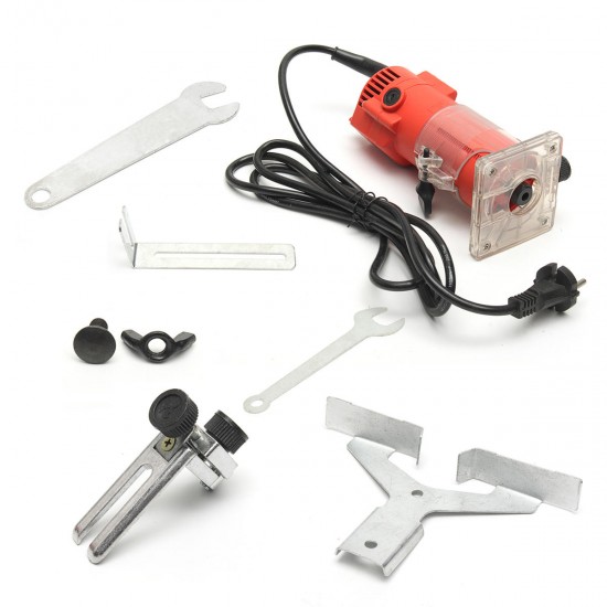 220V 580W 6.35mm Electric Hand Trimmer Wood Laminator Router Tools 30000r/min