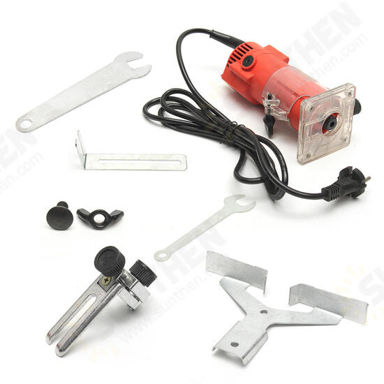 220V 580W 6.35mm Electric Hand Trimmer Wood Laminator Router Tools 30000r/min