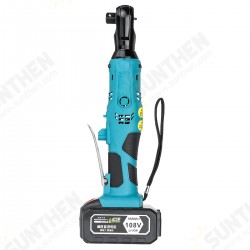 108V 160N.m 1/2inch 90° LED Electric Right Angle Ratchet Wrench 2X10000mAh Battery 108V 160N.m 1/2inch 90° LED Electric Right Angle Ratchet Wrench 2X10000mAh Battery