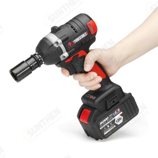 128VF 16000mah Brushless Electric Wrench Power Wrench Tool 330N.m Cordless Wrench Kit