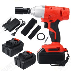 128VF/188VF Electric Wrench 350Nm High Torque Impact Wrench Cordless 1/2 Batteries 1 Charger 128VF/188VF Electric Wrench 350Nm High Torque Impact Wrench Cordless 1/2 Batteries 1 Charger