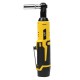 12V 35NM LED Cordless Electric Ratchet Wrench Rechargeable Right Angle Wrench Tools Li-ion Battery