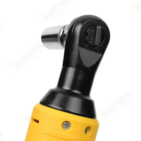 12V 35NM LED Cordless Electric Ratchet Wrench Rechargeable Right Angle Wrench Tools Li-ion Battery