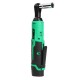 12V 3/8inch Electric Ratchet Wrench Rechargeable Right Angle Wrench Tool LED Cordless Li-ion Battery