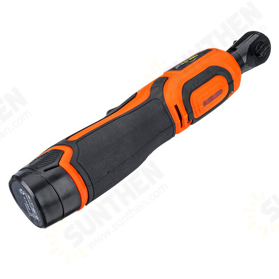 12V 40N.m Cordless Electric Ratchet Right Angle Wrench Recharge With 1 or 2 Li-ion Battery