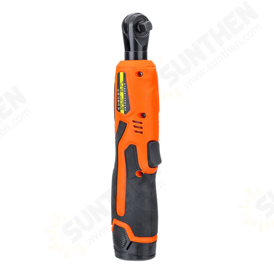 12V 40N.m Cordless Electric Ratchet Right Angle Wrench Recharge With 1 or 2 Li-ion Battery