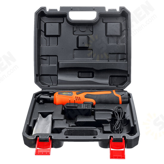 12V 40N.m Cordless Electric Ratchet Right Angle Wrench Recharge With 1 or 2 Li-ion Battery