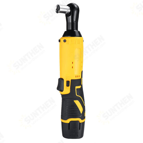 12V 45N.m Ratchet Wrench Electric Rechargeable Ratchet 90° Right Angle Wrench Powerful Tool