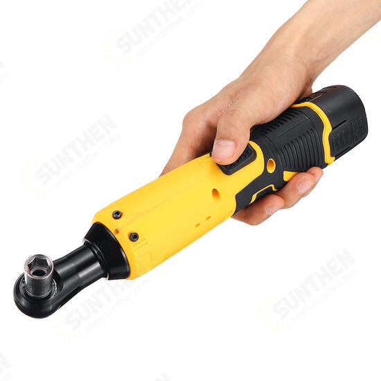 12V 45N.m Ratchet Wrench Electric Rechargeable Ratchet 90° Right Angle Wrench Powerful Tool