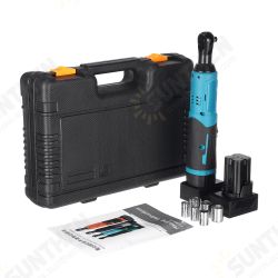 12V 65N.m 3/8inch Cordless Electric Ratchet Wrench Tool LED Electric Wrench W/ 2pcs Battery