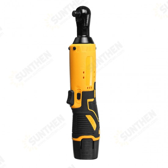 12V Power Cordless Ratchet Wrench 3600mah Li-ion Battery Electric Wrench Max. Torque 45 3/8 inch