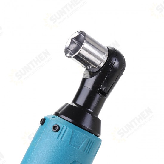 12V/18V/28V 57N.m 90° Electric Right Angle Ratchet Wrench Set 1500mAh Battery With Flashlight