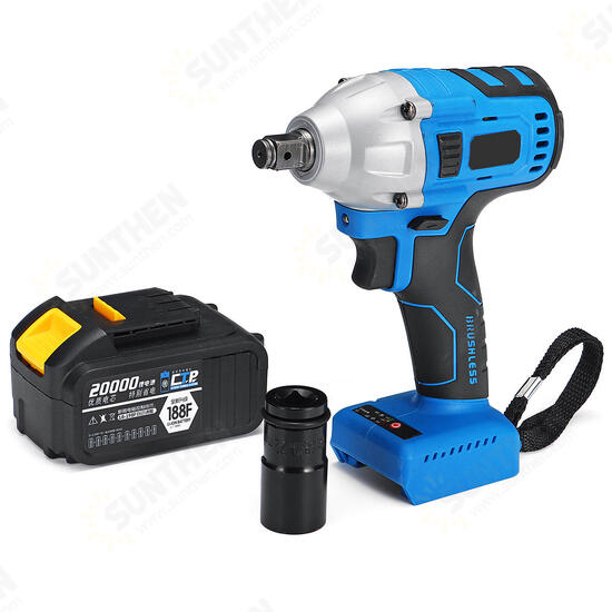 15000-30000mAH Cordless Impact Wrench Brushless Electric Wrench 1/2inch Socket Tool