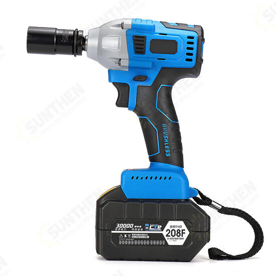 15000-30000mAH Cordless Impact Wrench Brushless Electric Wrench 1/2inch Socket Tool