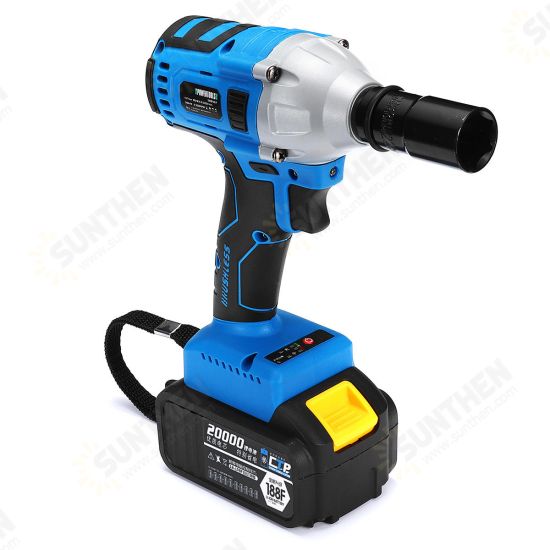 15000-30000mAH Cordless Impact Wrench Brushless Electric Wrench 1/2inch Socket Tool