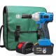 15000mAh Electric Impact Wrench 340Nm Cordless Brushless with 2 Lithium Battery