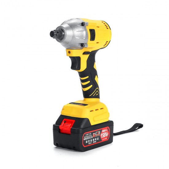 158VF 19800mAh Cordless Brushless Impact Wrench Power Driver Electric Wrench Socket Battery Hand Drill Installation Power Tools