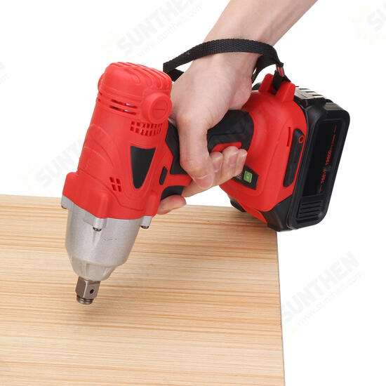 168VF 19800mAh LED Electric Cordless Impact Wrench Li-ion Power Torque Drill Screwdriver