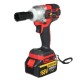 168VF 520Nm High Torque Electric Cordless Brushless Impact Wrench Tool with Rechargeable Battery