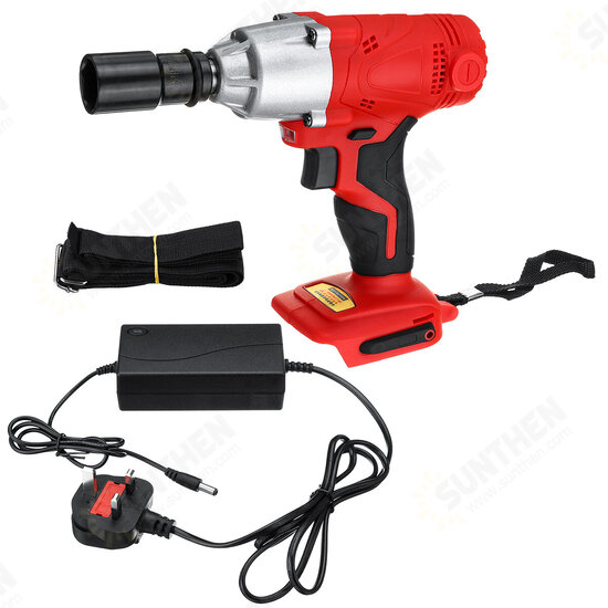 180V-240V Cordless LED Light Impact Wrench 50Hz 350 Nm Waterproof Electric Wrench Adapted To 18V Makita Battery