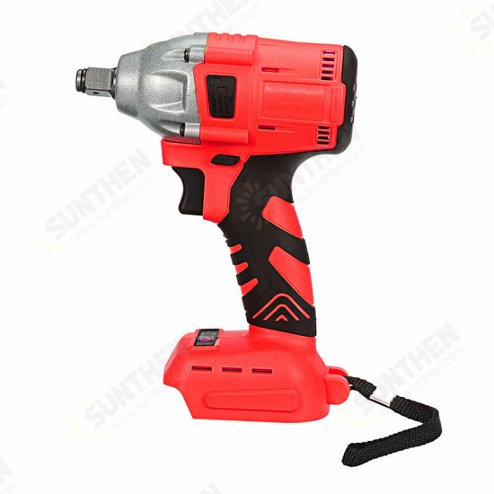 18V 1/2inch 10000mAh Brushless Cordless Impact Wrench 350Nm Electric Drilling Tool with LED Light