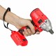 18V 1/2inch 10000mAh Brushless Cordless Impact Wrench 350Nm Electric Drilling Tool with LED Light